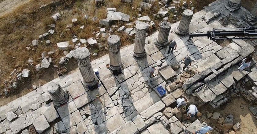 Tanrıça Hekate'nin tapınağında restorasyon çalışmaları sürüyor