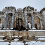 Beyaz bir örtüyle kaplanan Sagalassos Antik Kenti