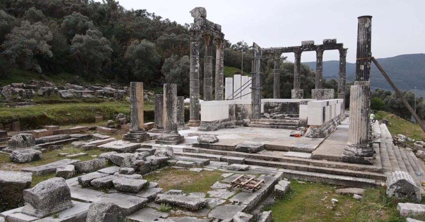 Zeus Tapınağı’ndaki restorasyon çalışmaları sürüyor